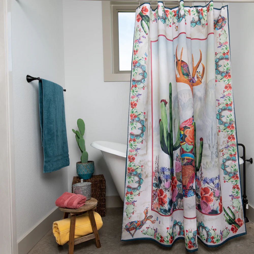 Shower Curtain - Jewelled Jackalope - Image 3