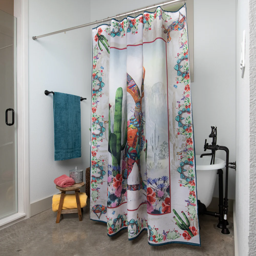Shower Curtain - Jewelled Jackalope - Image 4