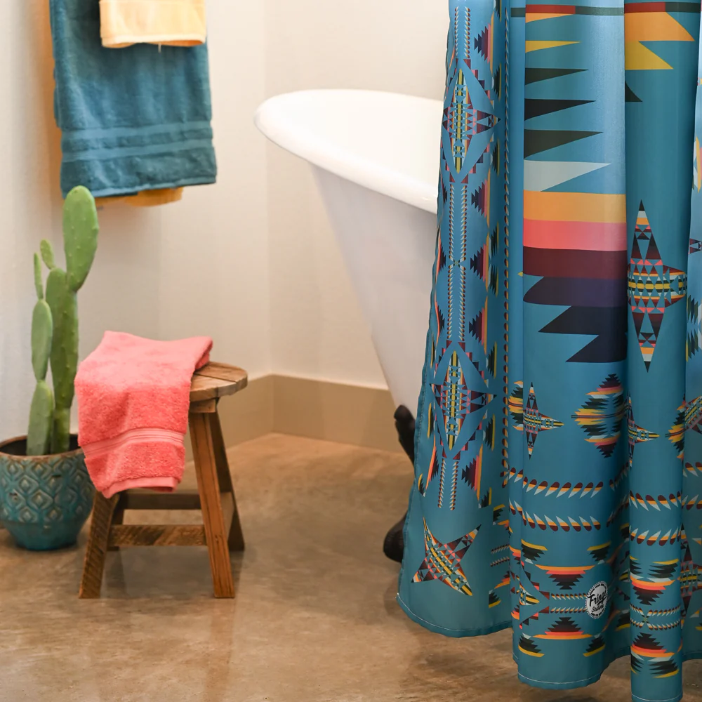 Shower Curtain - Mesa Turquoise - Image 3