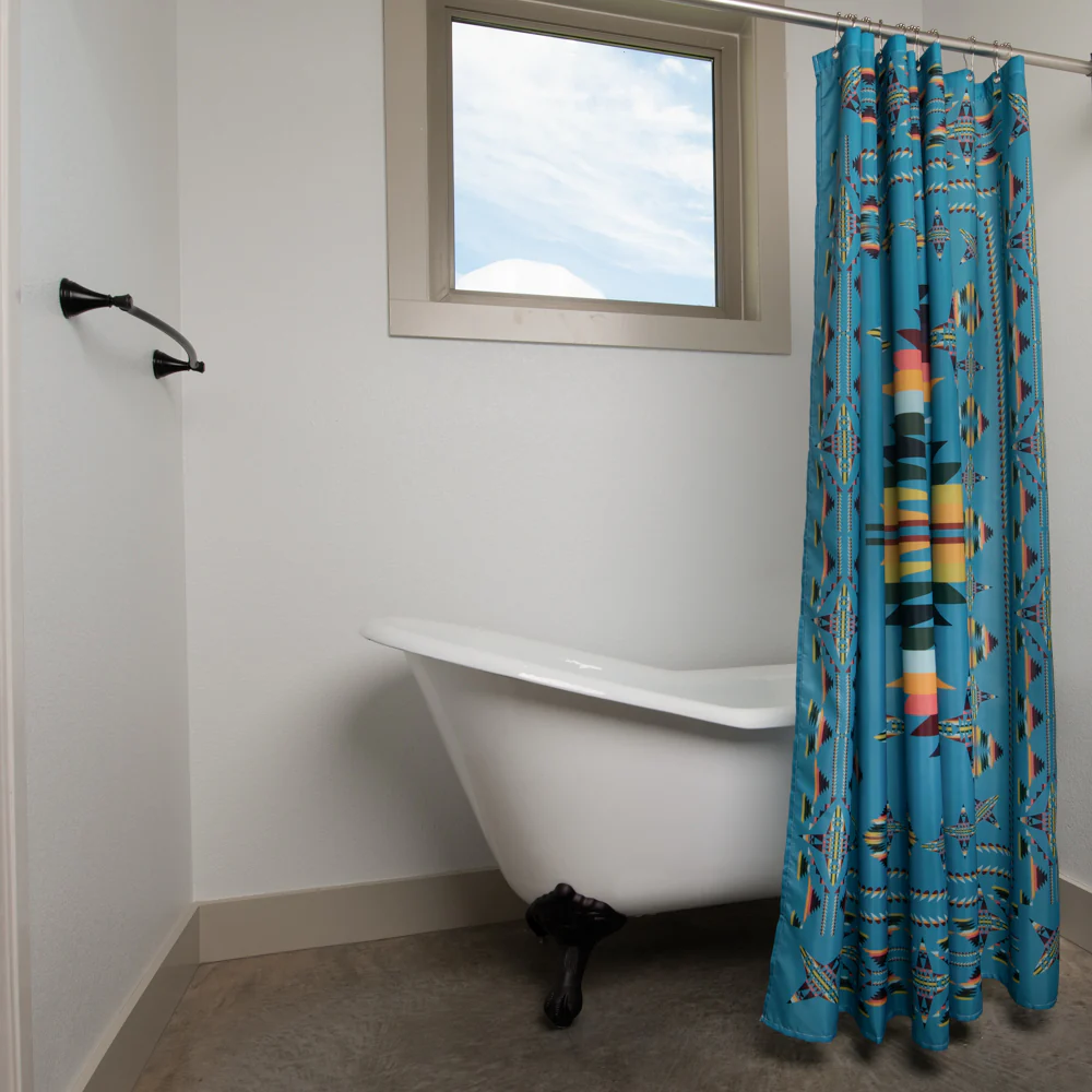 Shower Curtain - Mesa Turquoise - Image 6
