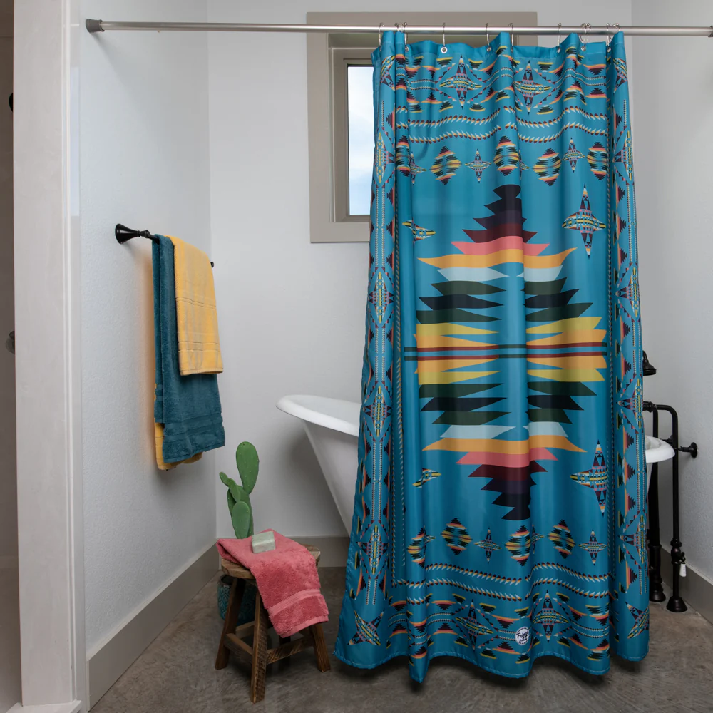 Shower Curtain - Mesa Turquoise - Image 7