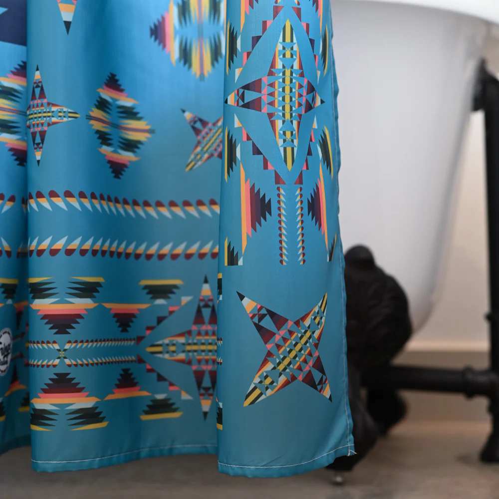 Shower Curtain - Mesa Turquoise - Image 8