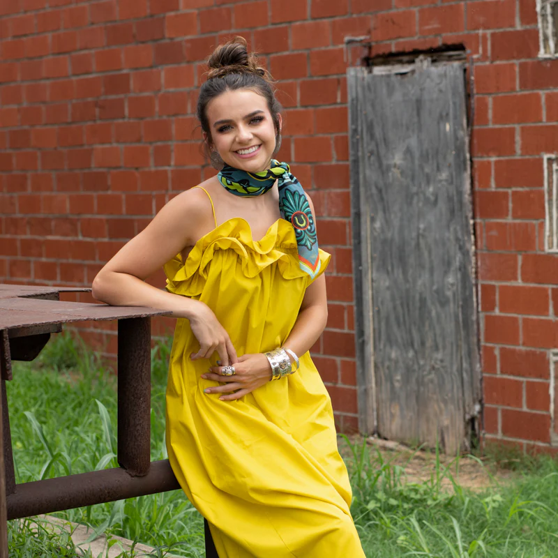 Lucky Horseshoe Bandana - Slate Blue - Image 5